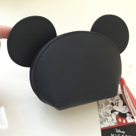 Disney Mickey Mouse Pouch Wallet Coin Purse Mini Makeup Bag - Picture 5 of 10